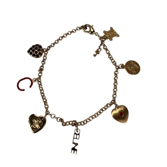 Celine Triomphe Gold metal Charm Bracelet - Picture 1 of 12
